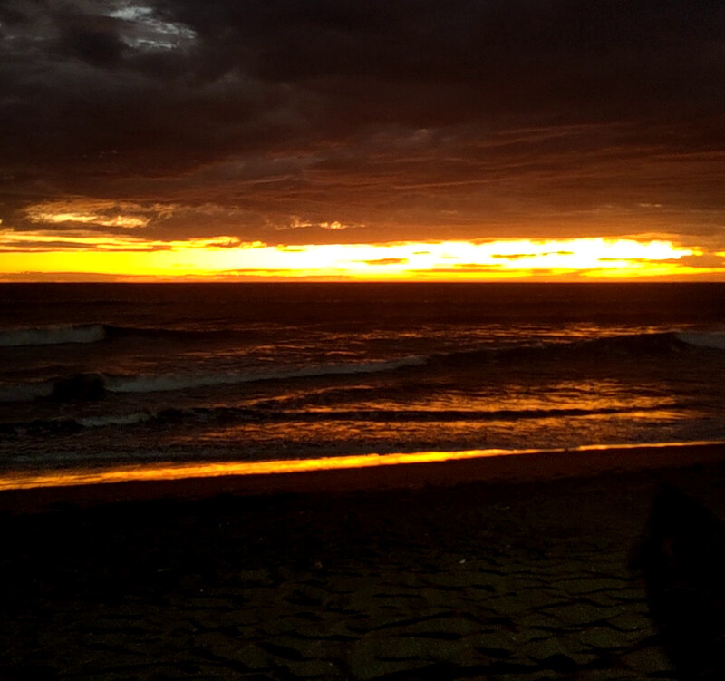 Der Himmel nach Sonnenuntergang.